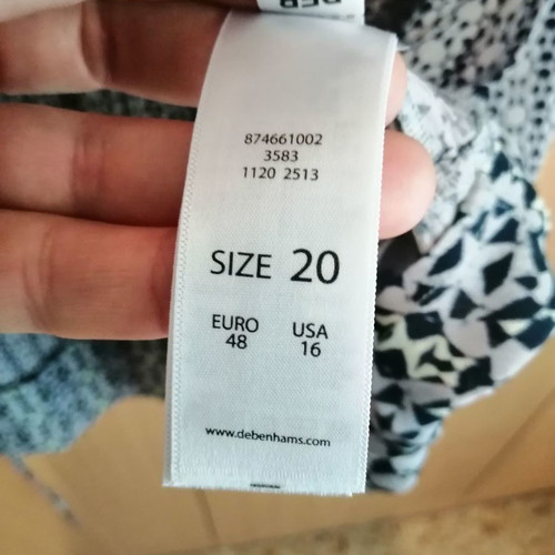John Rocha Mini Dress καινούργιο, μπλε, μέγεθος XL