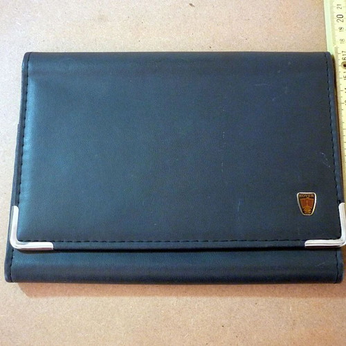 Rover document folder for car papers, dark grey