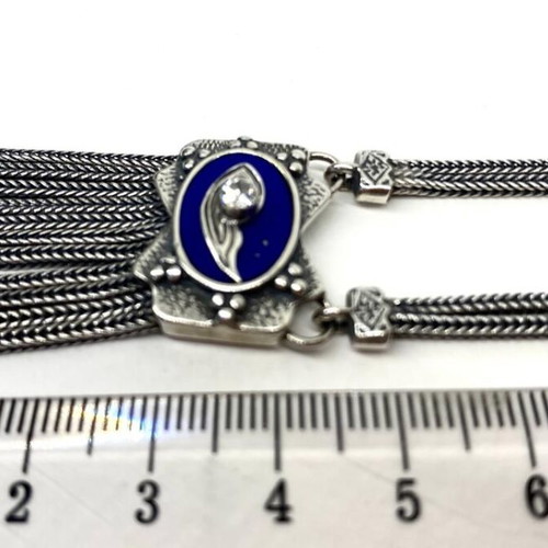 Byzantine Jewelry Set new, silver 925 with Lapis Lazuli
