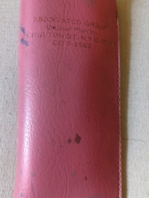 Vintage γυαλιά ηλίου Cat-Eye δεκαετίας 1950-60 με στρασάκια και δερμάτινη θήκη μεταχειρισμένα