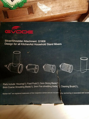 Gvode slicer shredder attachment for KitchenAid mixer