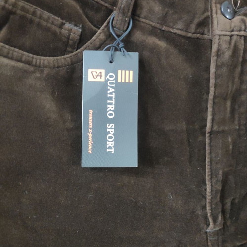 Men's brown velvet pants new, size 42