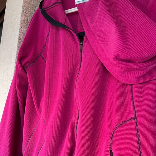 Columbia raspberry fleece sport hoodie with zipper like new