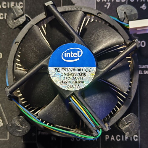 Intel aluminum cooler with copper core used for socket 115x