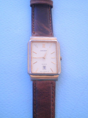 Orient vintage wristwatch men's used gold color