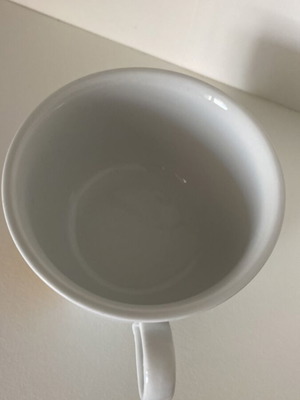 Porcelain mug vintage used, Italian