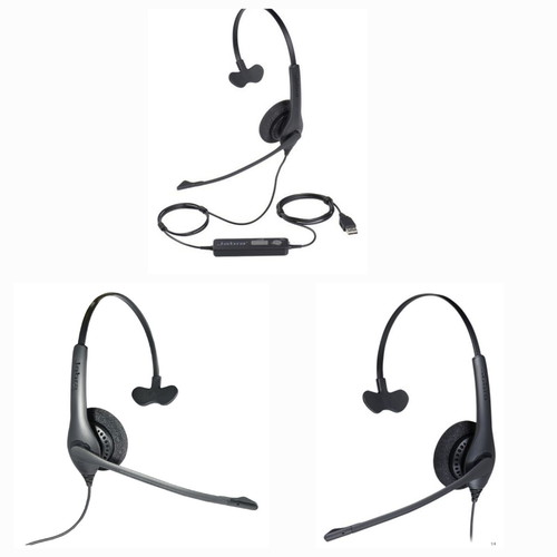 Jabra BIZ 1500 USB Mono headphones with microphone like new