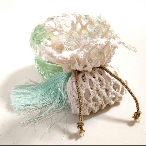 Scented candle wedding favor new, veraman color with pouch