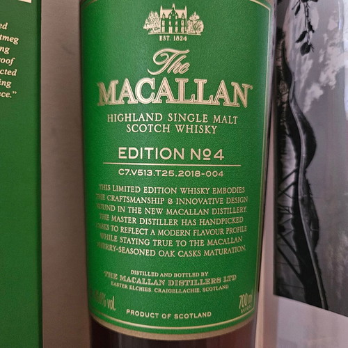 Macallan Edition No4 with Paolo Pellegrin photo, new