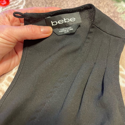 Bebe black summer romper like new, size S
