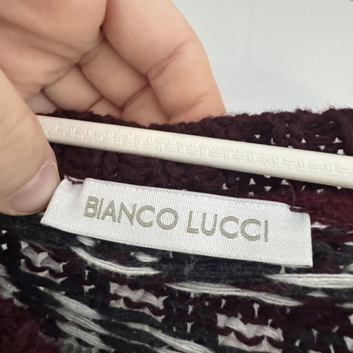 Bianco Lucci oversized knit sweater one size like new