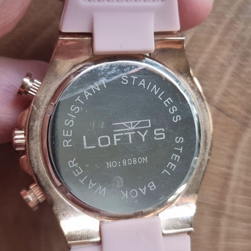 Lofty's Dusty Pink Women's Watch like new, silicone strap