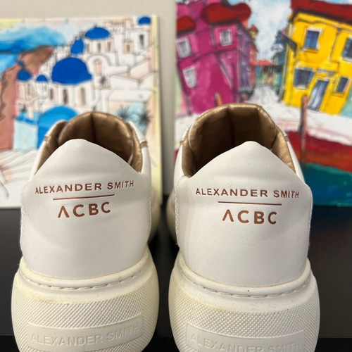 Alexander Smith women's leather sneakers used, white, size 36