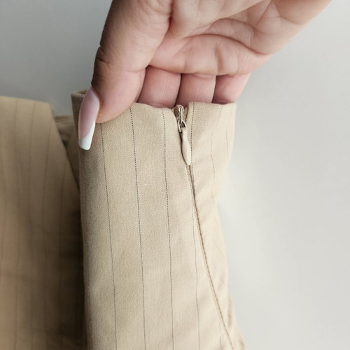 ZARA μπεζ κορσέ τοπ με λεπτές τιράντες