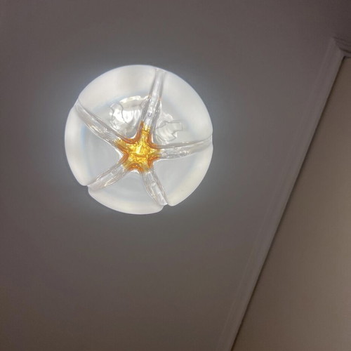 Mid-Century Murano Handmade Glass Pendant Light like new