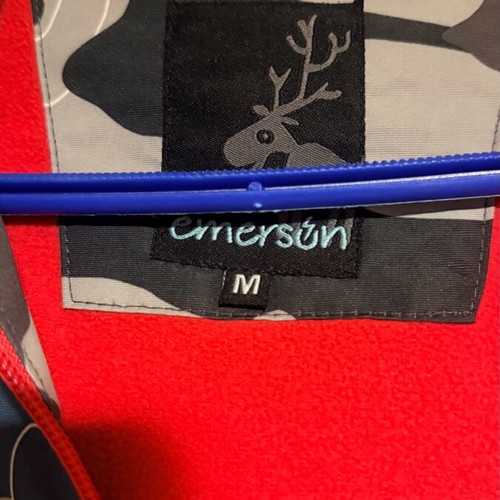 Emerson windbreaker jacket like new with fleece lining, size M