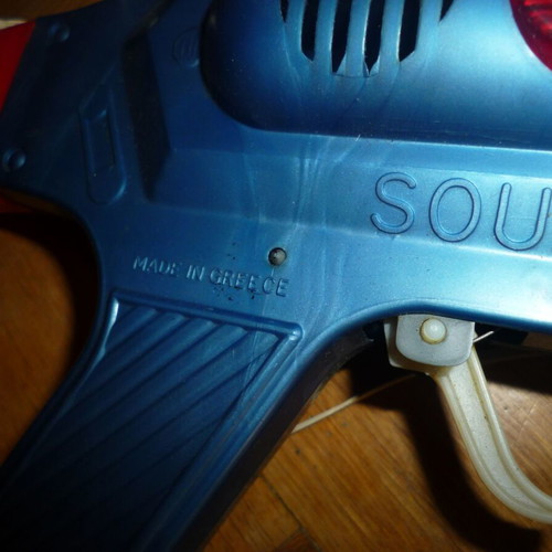Greek Plastic Space Gun Super Comet F-R-933 like new, 70s