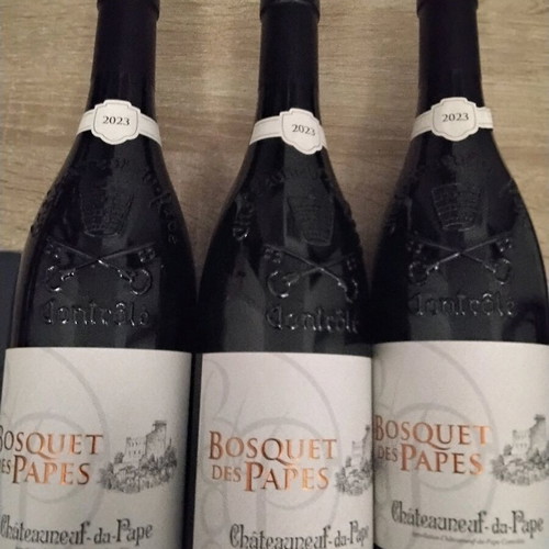 Bosquet des Papes Chateauneuf du Pape Tradition 2023 wine pack new bottles