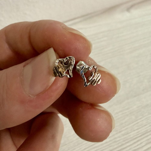 Silver earrings