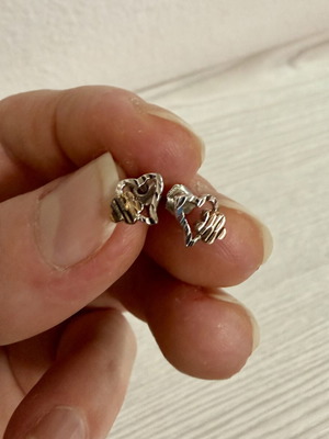 Silver earrings