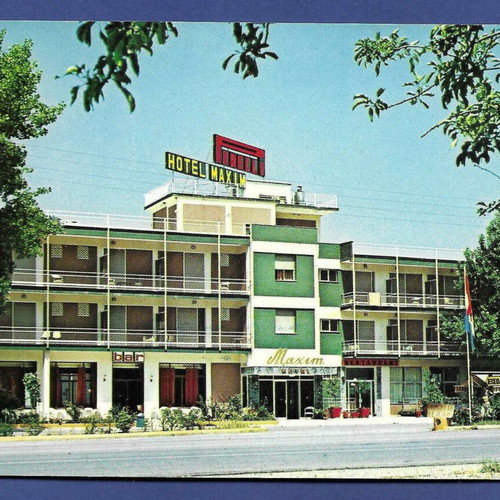 Platamonas Hotel Maxim postcard used