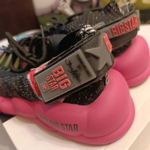 Big Star sport shoes size 38 like new, black and colorful