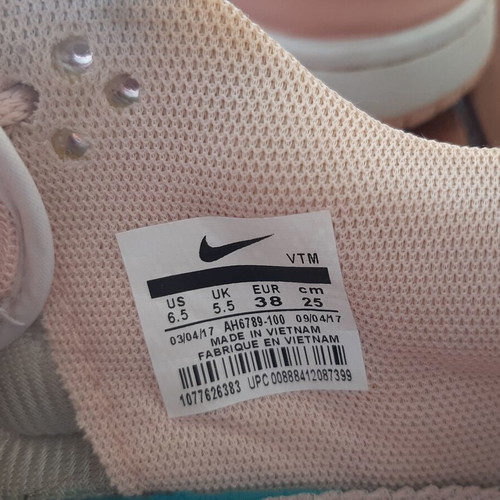 Nike sneakers used, size 38, pink