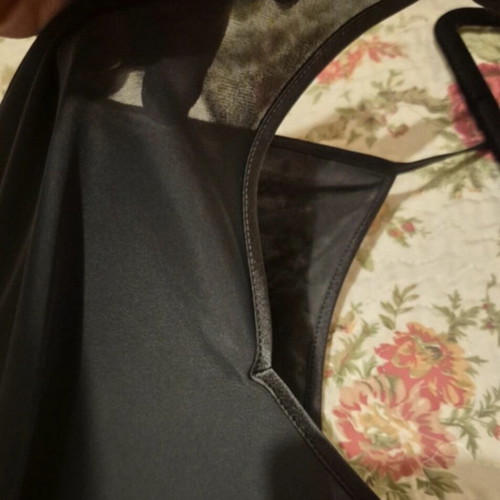 Marks & Spencer black semi-transparent top like new, size XL