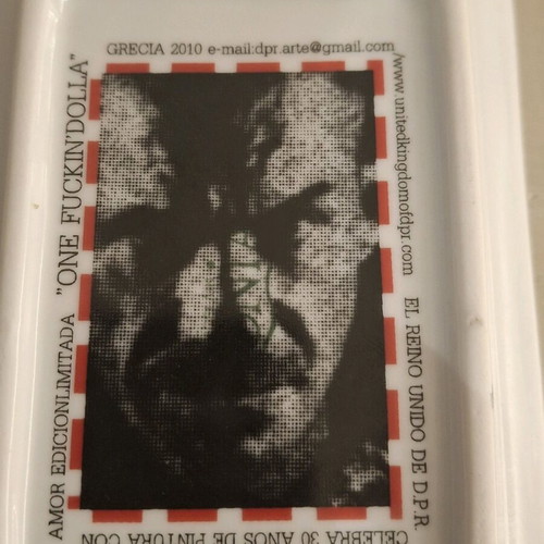 DPR One Fuckin’ Dolla limited edition porcelain ashtray 2010