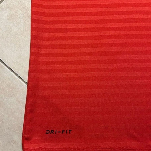 Nike Golf Polo Shirt Mens Small Red Dri Fit Performance Stretch Casual Tennis Athletic Short Sleeve