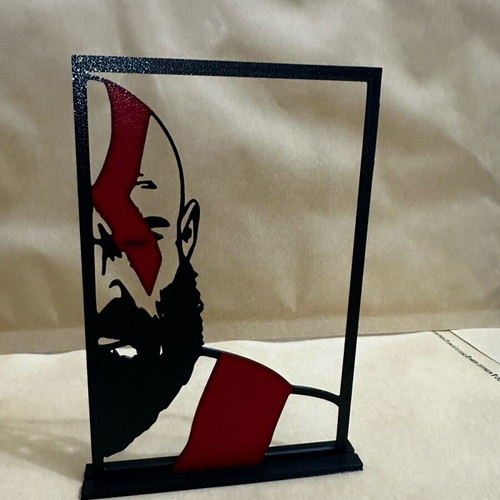 God of War Kratos decorative frame like new 3D printed