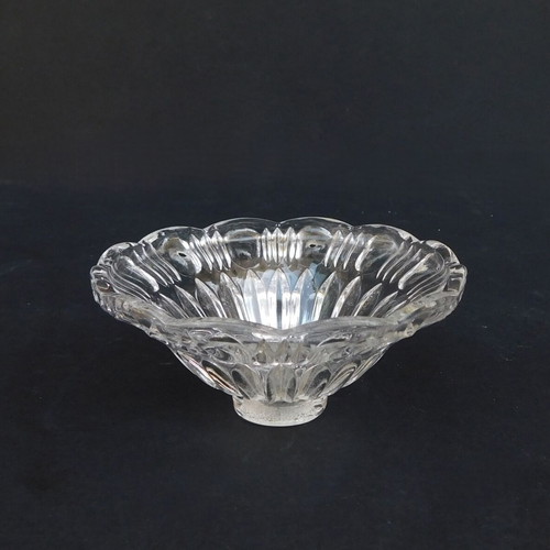 Crystal engraved chandelier part vintage in excellent condition, set of 7