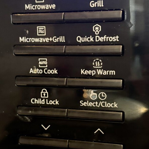 Samsung Built-in Microwave Oven MG23A7013CA with Grill and Custom Frame like new