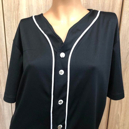 Urban Classics blouse, black and white, size M