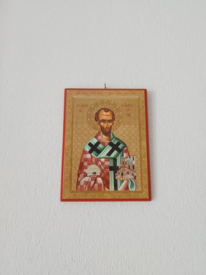 Saint John Chrysostom Icon new, high-quality Byzantine gold print