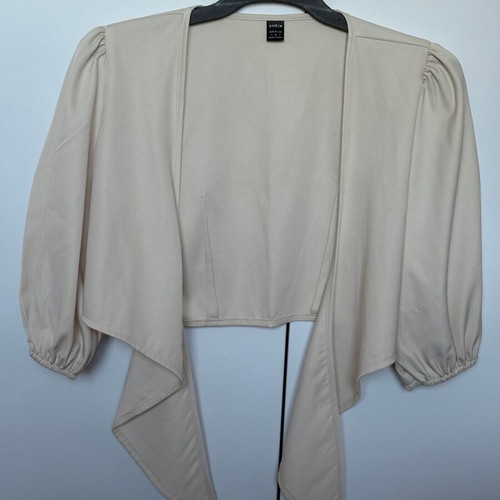 Cream cropped bolero Shein like new, size S
