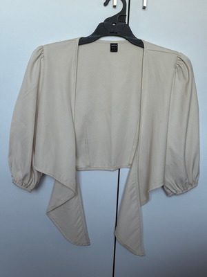 Cream cropped bolero Shein like new, size S