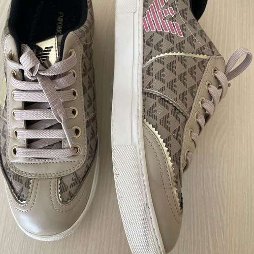 Emporio Armani sneakers like new, beige, size 38