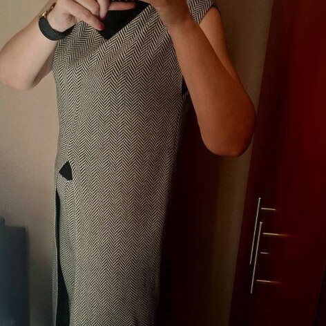 Figaro knit set, grey and beige
