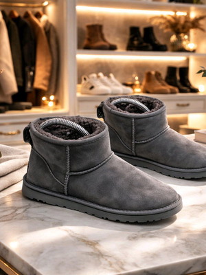 Ugg Australia δερμάτινα μποτάκια μεταχειρισμένα, νούμερο 39, γκρι