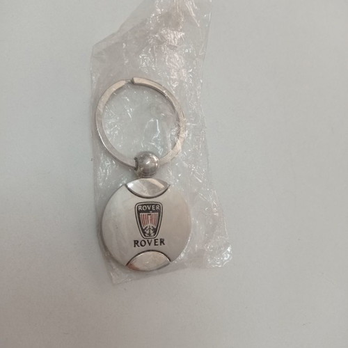 Rover metal silver keychain new
