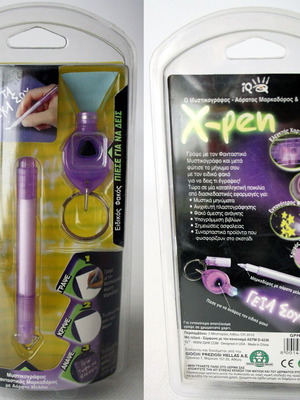X-PEN Invisible Marker and Special Flashlight Giochi Preziosi new