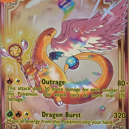 Pokemon Mega Dragonite Art Card in excellent condition