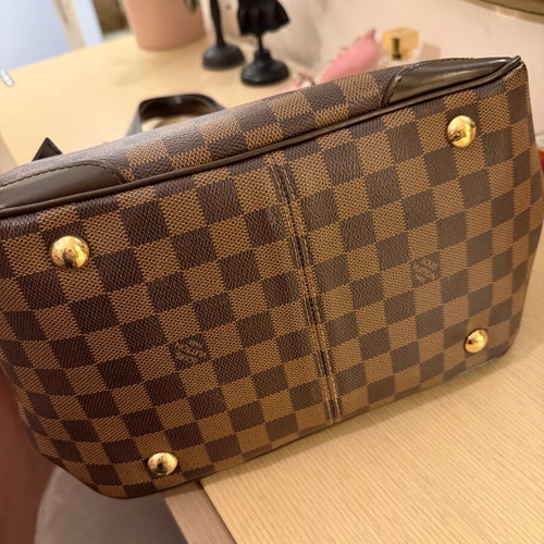 Louis Vuitton Verona mm τσάντα ώμου σαν καινούργιο, καφέ