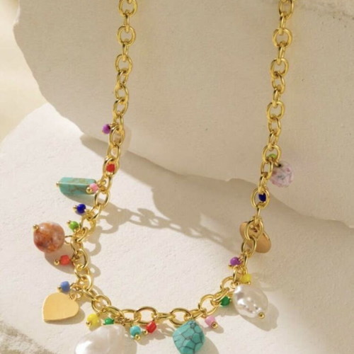 Steel necklace new