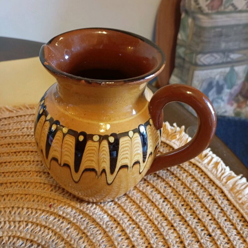 Clay jug used, small