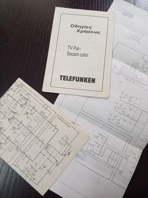 Telefunken TV PAL-SECAM color television manual used