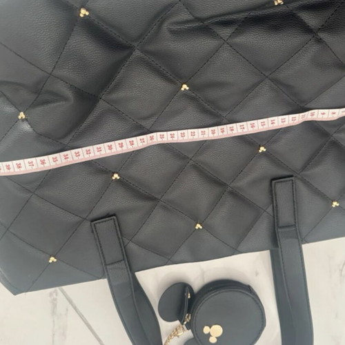 Primark Disney Mickey Mouse shoulder bag used, black quilted