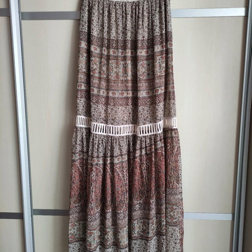 Maxi boho skirt Lynne like new, elastic waist