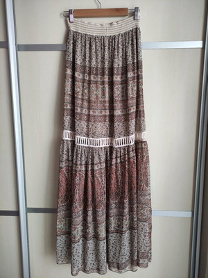 Maxi boho skirt Lynne like new, elastic waist